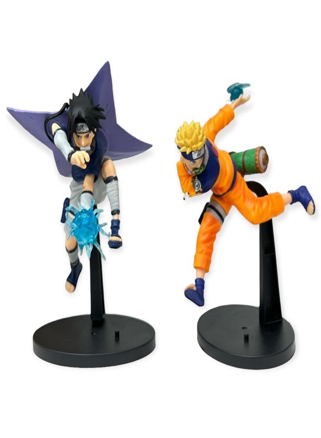 AUGEN Naruto 2 C Action Figure Limited Edition for Car Dashboard, Decoration, Cake, Office Desk & Study Table (18cm)(Pack of 2) - Image 1